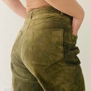 Vintage Suede Moss Green Pants